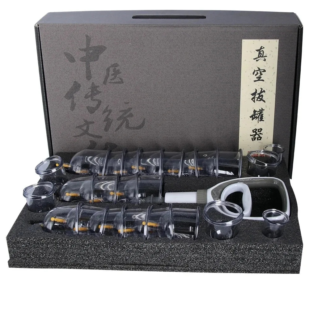 Cupping Therapy Set – Vacuum Suction Cups for Body Massage & Cellulite Relief