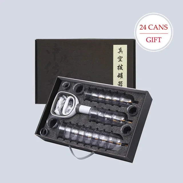 Cupping Therapy Set – Vacuum Suction Cups for Body Massage & Cellulite Relief