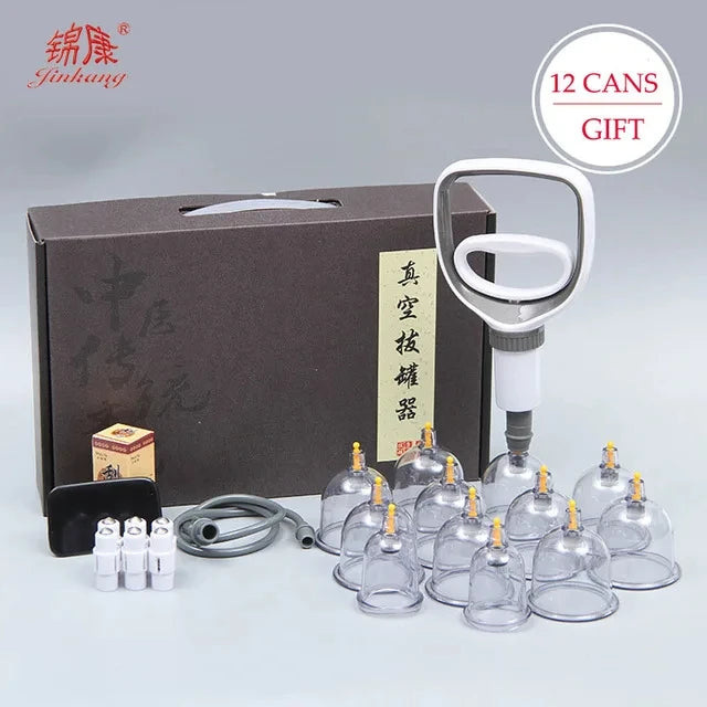 Cupping Therapy Set – Vacuum Suction Cups for Body Massage & Cellulite Relief