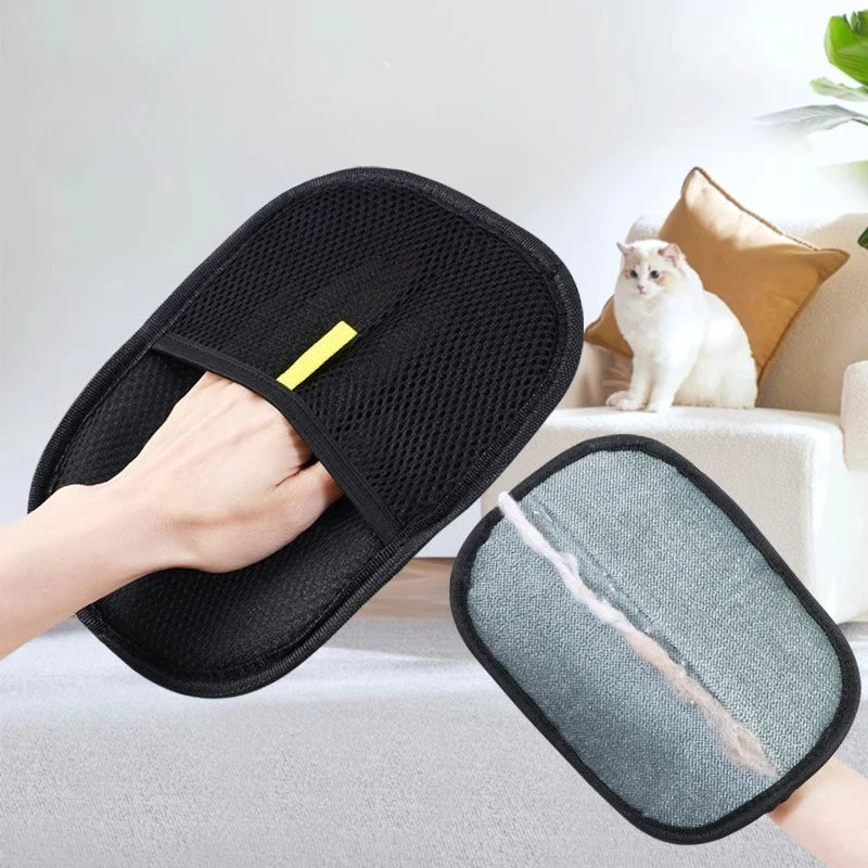 Pet Hair Remover Glove — Reusable Lint & Fur Mitt for Cats & Dogs