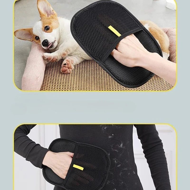 Pet Hair Remover Glove — Reusable Lint & Fur Mitt for Cats & Dogs