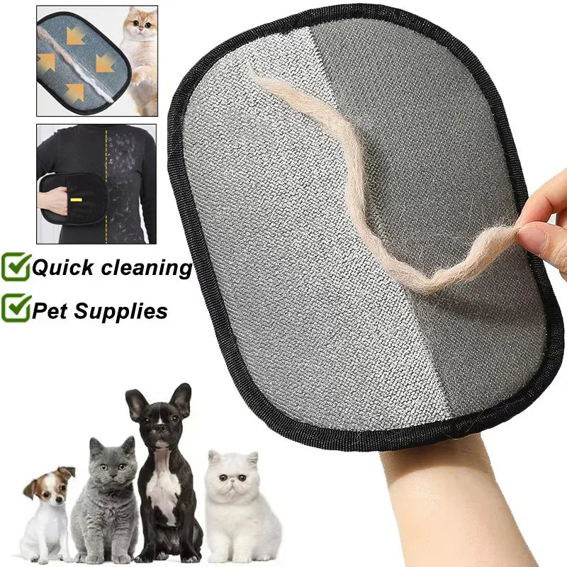 Pet Hair Remover Glove — Reusable Lint & Fur Mitt for Cats & Dogs