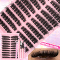DIY Cluster Lash Extension Kit — Individual Lashes with Bond & Seal