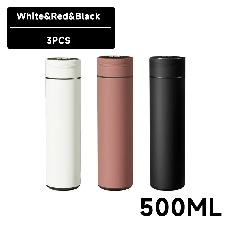 Smart Temperature Display Water Bottle – Stainless Steel Thermos