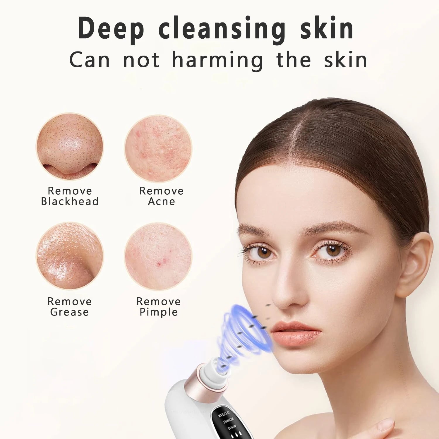 Electric Blackhead Remover Pore Vacuum – USB Rechargeable Water Cycle Facial Cleaner