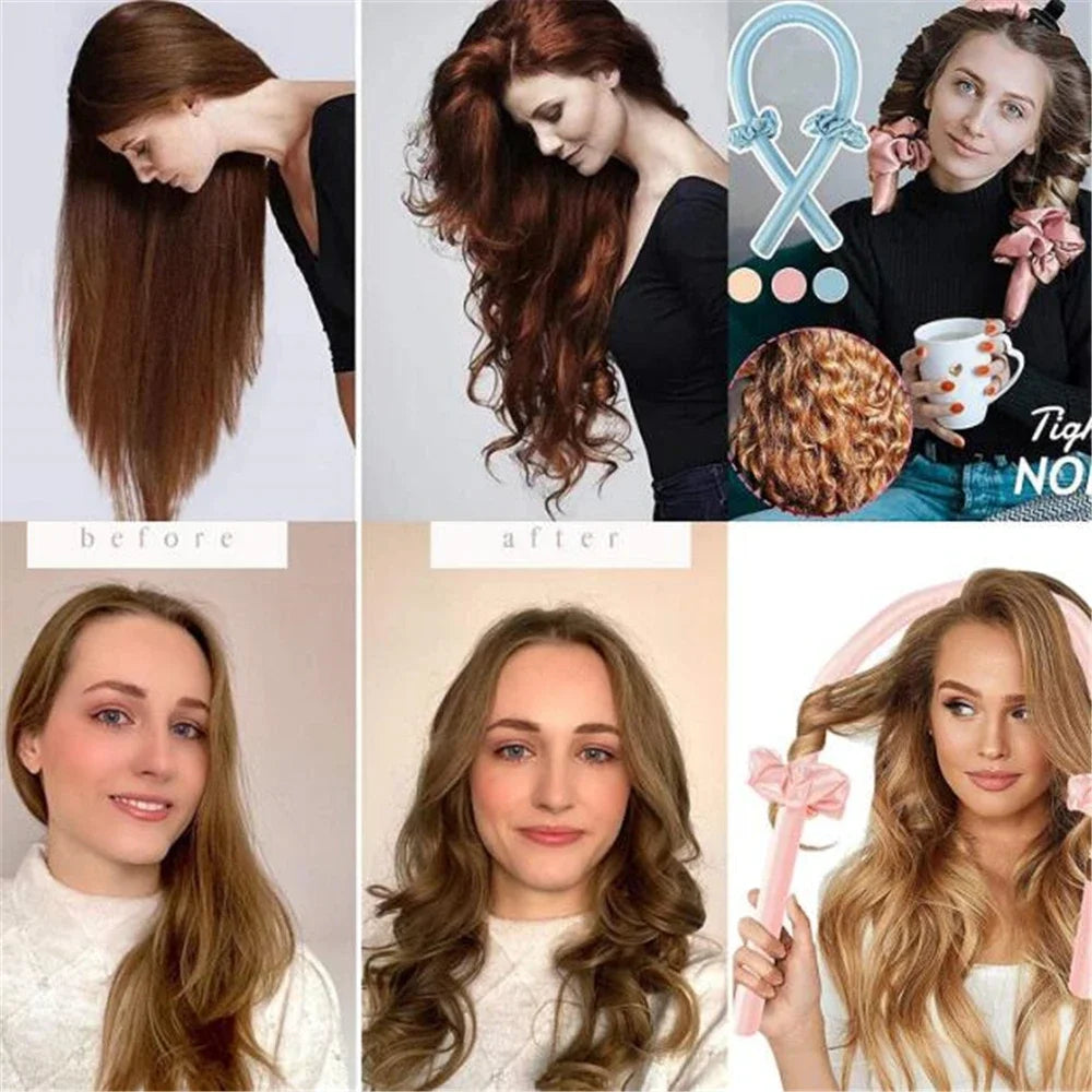 Heatless Curl Ribbon Hair Roller