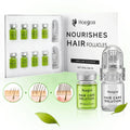 Hoegoa hair care solution packaging with bottles and box on a white background