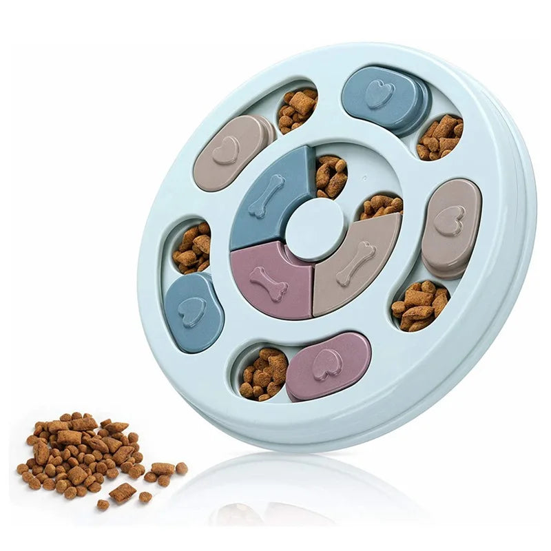 Dog Slow Feeder Puzzle Bowl — Interactive Anti-Gulp Feeding Toy