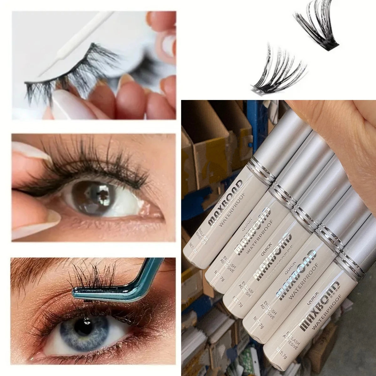 Strong Hold Eyelash Glue — Waterproof, Quick-Dry & Non-Irritating (7g)