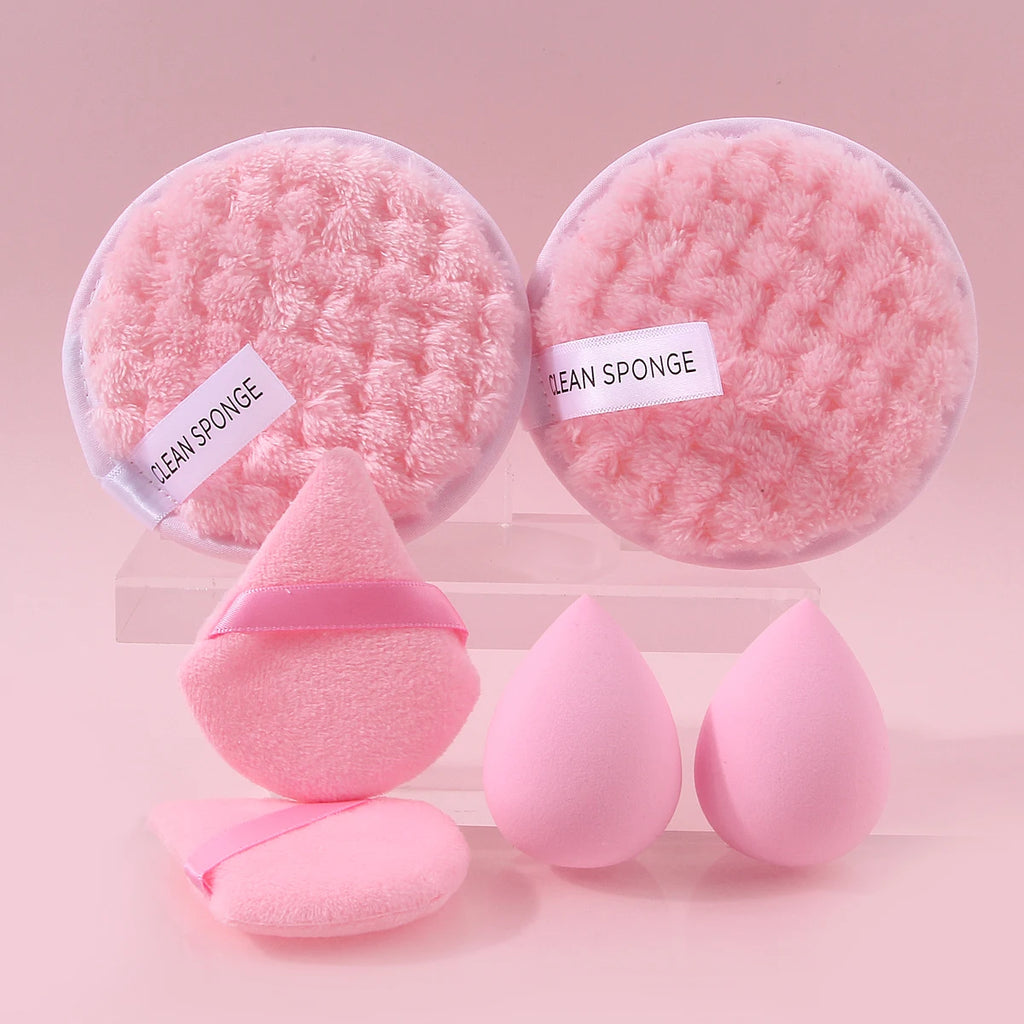 6-Piece Makeup Sponge & Powder Puff Set
