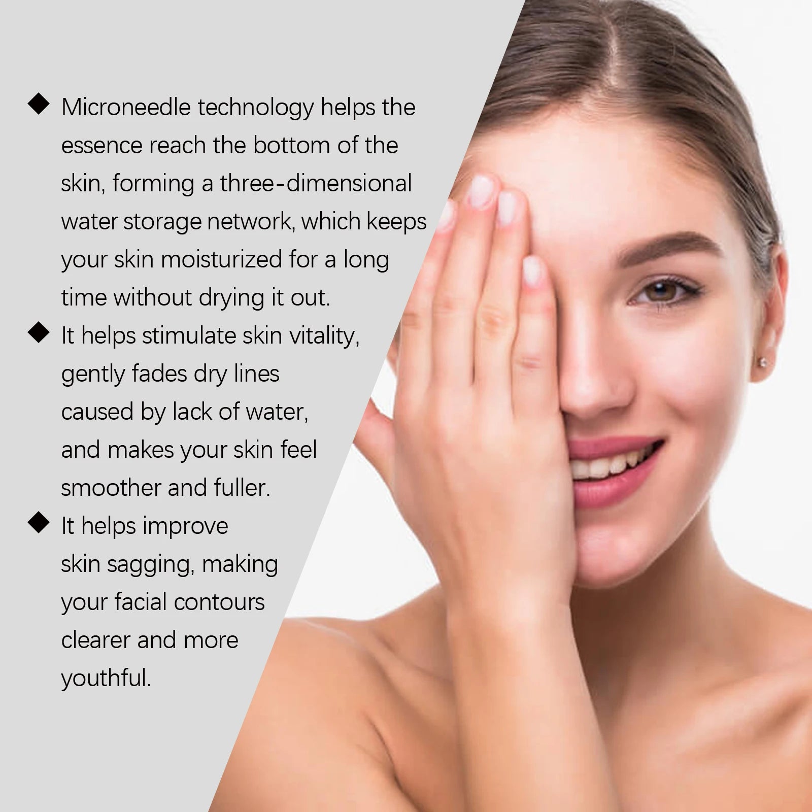Microneedle Facial Roller & Serum Kit – Deep Hydration Skincare Set