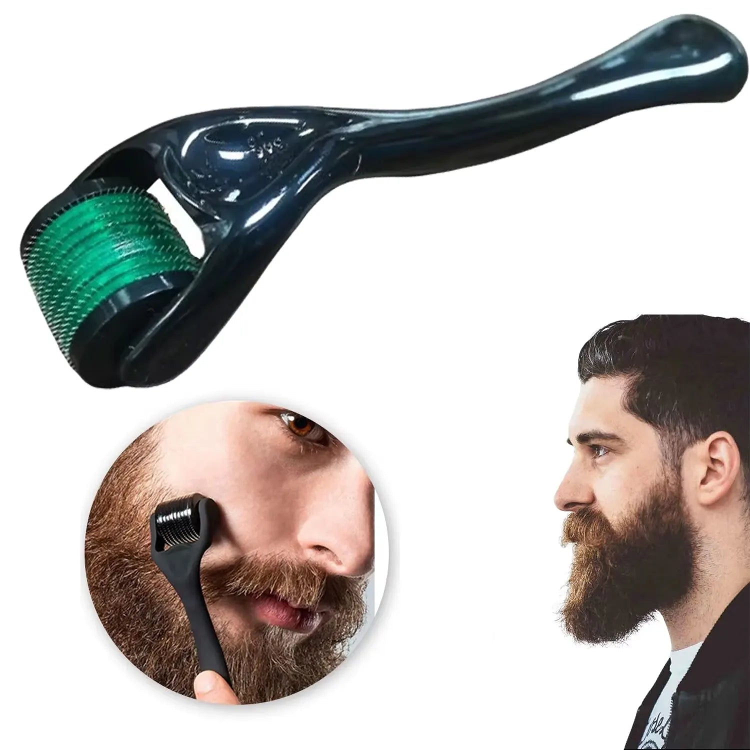 Derma Roller – 540 Microneedle Roller for Face, Body & Beard Growth