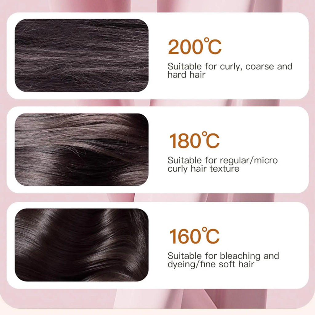 Mini Cordless Hair Straightener Brush