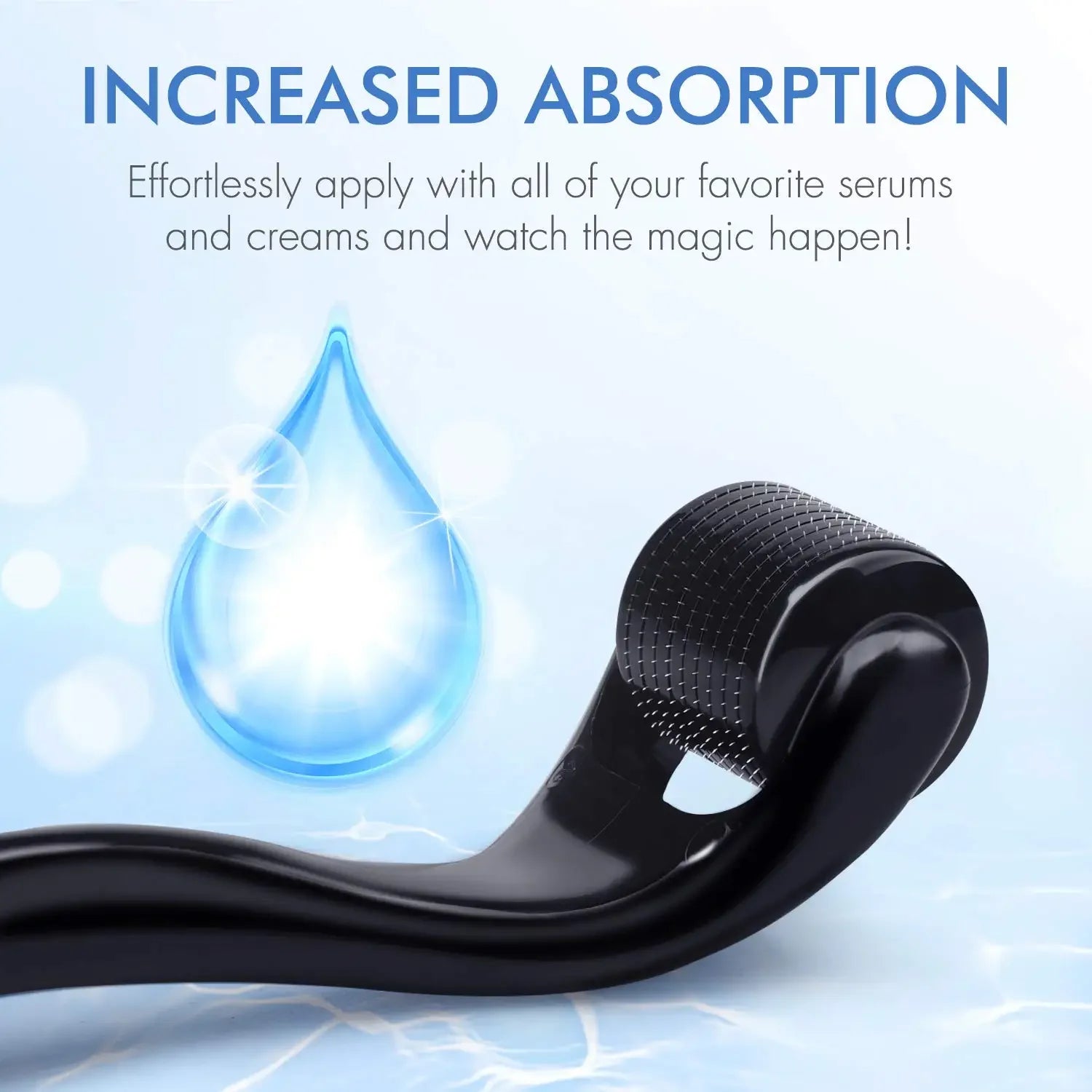 Derma Roller – 540 Microneedle Roller for Face, Body & Beard Growth