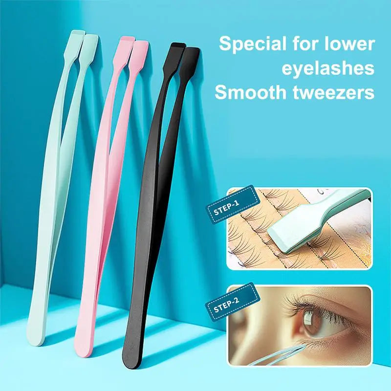Precision Lash Applicator Tweezers — Non-Slip, Ergonomic (3 Colors)