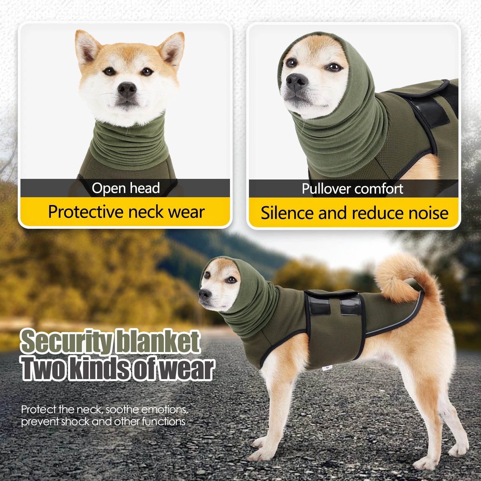 Dog Anxiety Vest — Calming Jacket for Thunder, Fireworks & Stress
