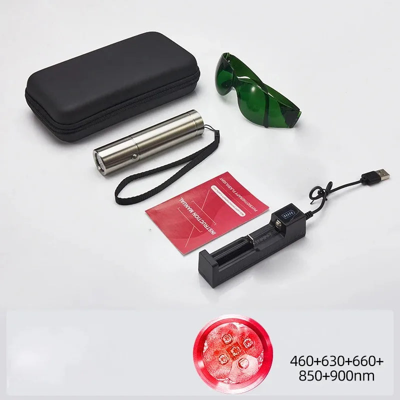 Red Light Therapy Wand – 5-Wavelength LED Device for Pain Relief & Skin Health