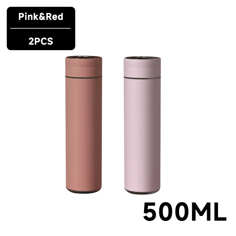 Smart Temperature Display Water Bottle – Stainless Steel Thermos