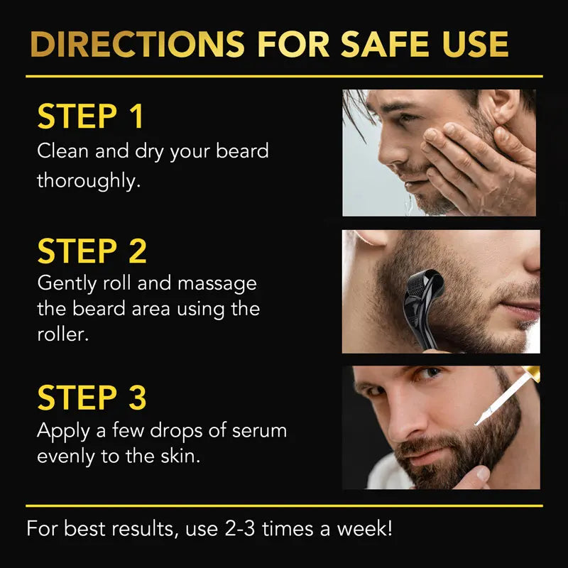 Derma Roller – 540 Microneedle Roller for Face, Body & Beard Growth