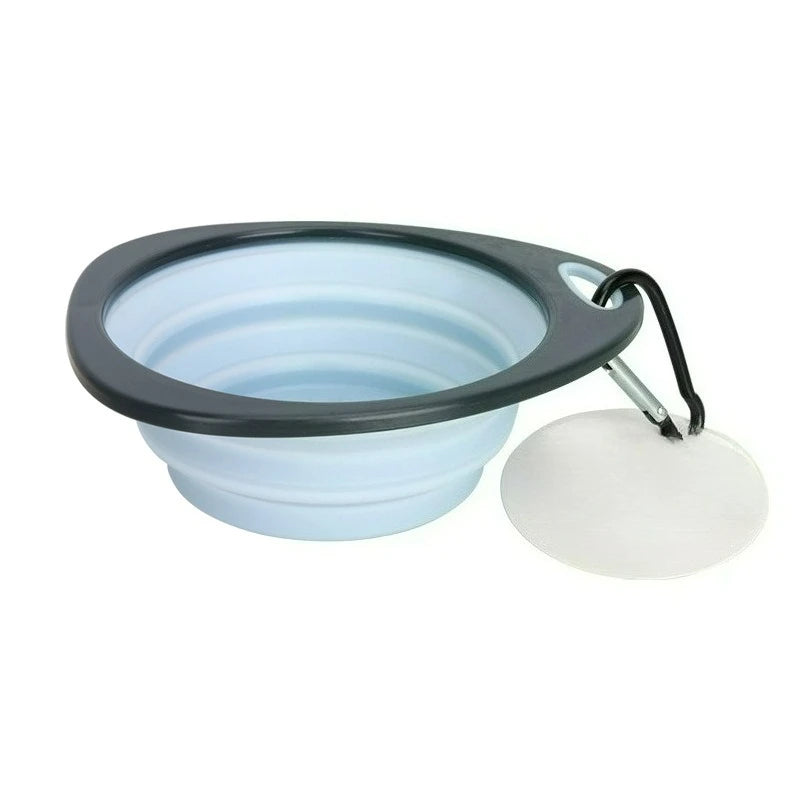 Collapsible Pet Travel Bowl — Portable Foldable Food & Water Bowl