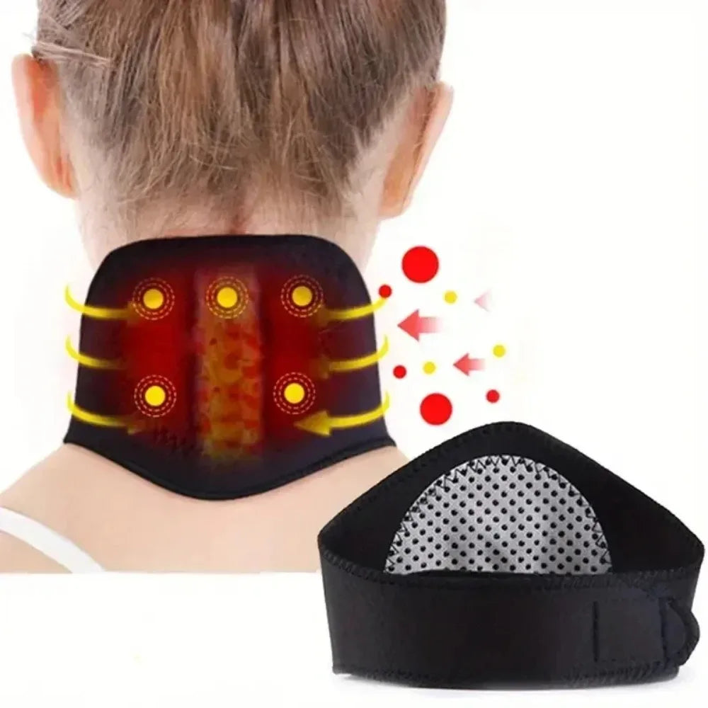 Self-Heating Magnetic Neck Massager