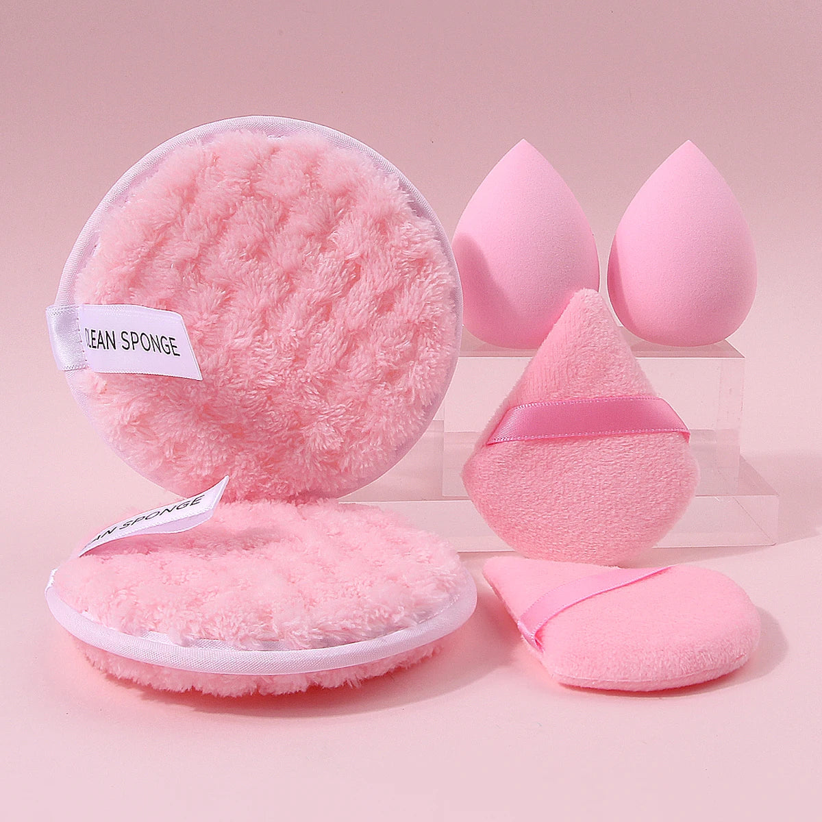 6-Piece Makeup Sponge & Powder Puff Set