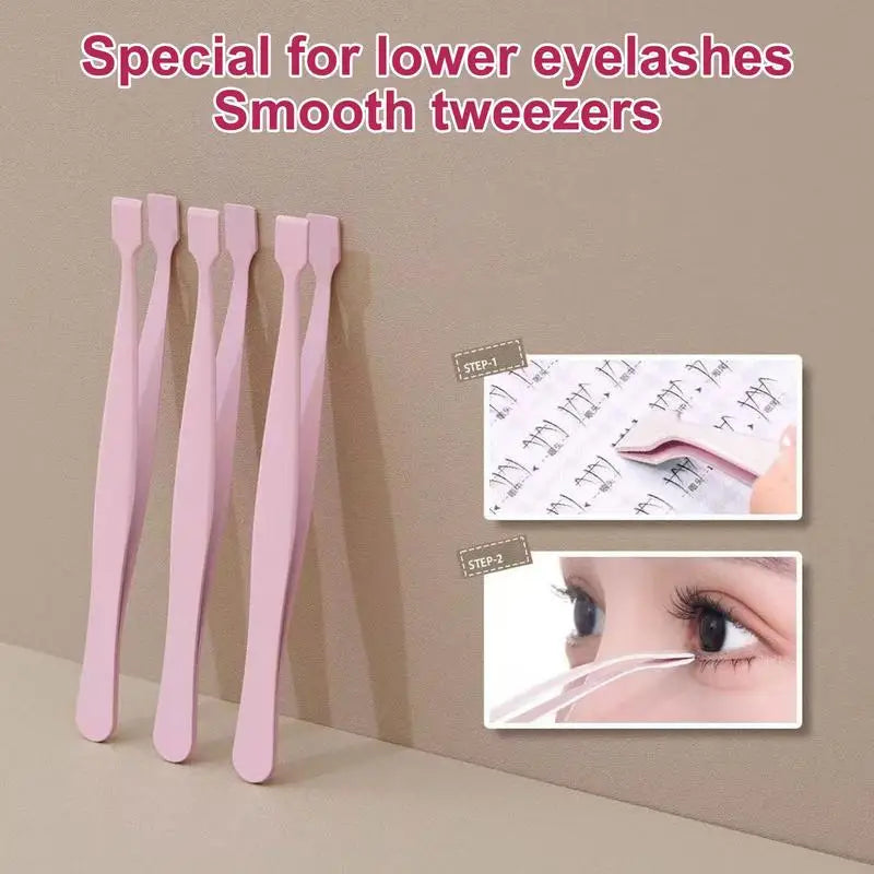 Precision Lash Applicator Tweezers — Non-Slip, Ergonomic (3 Colors)