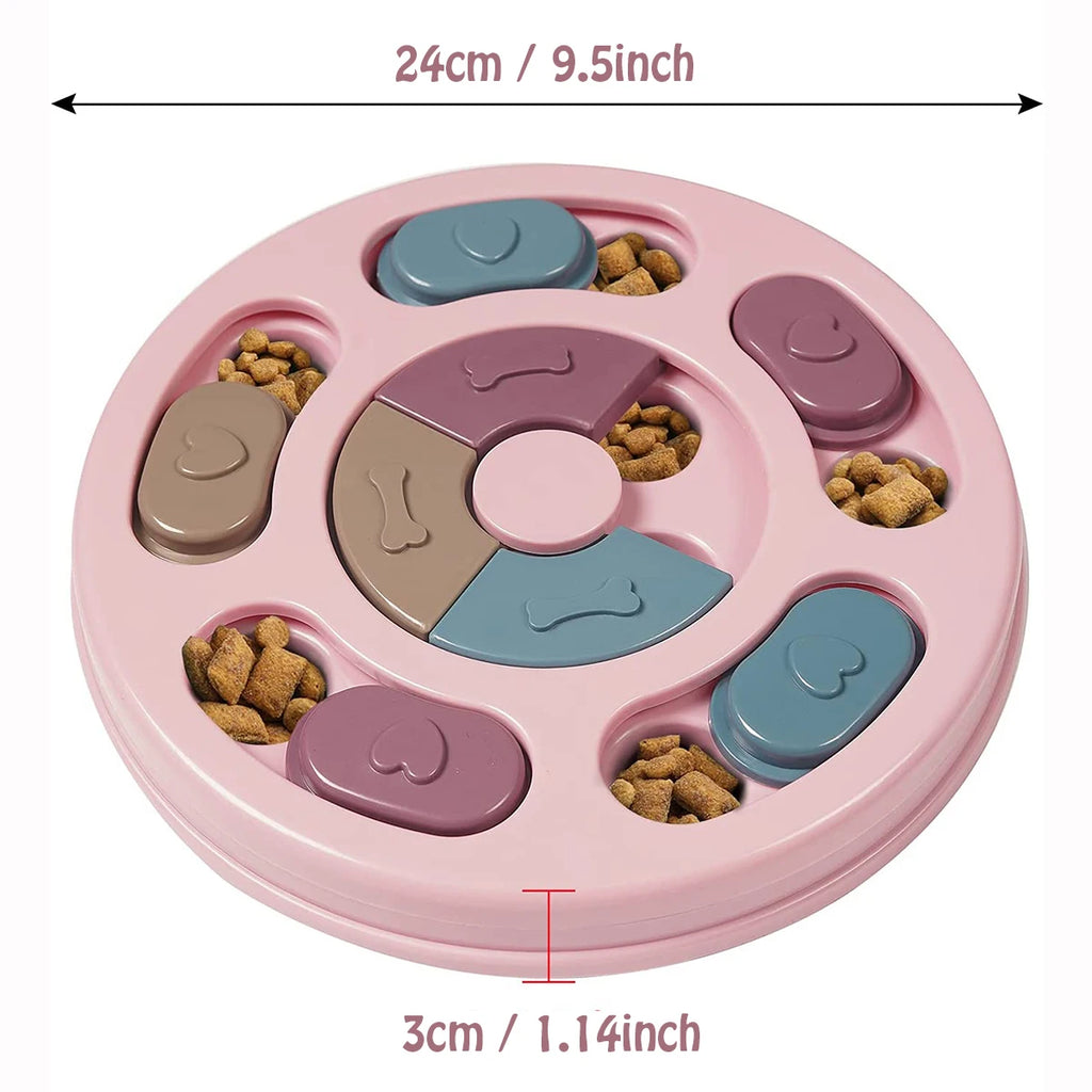 Dog Slow Feeder Puzzle Bowl — Interactive Anti-Gulp Feeding Toy