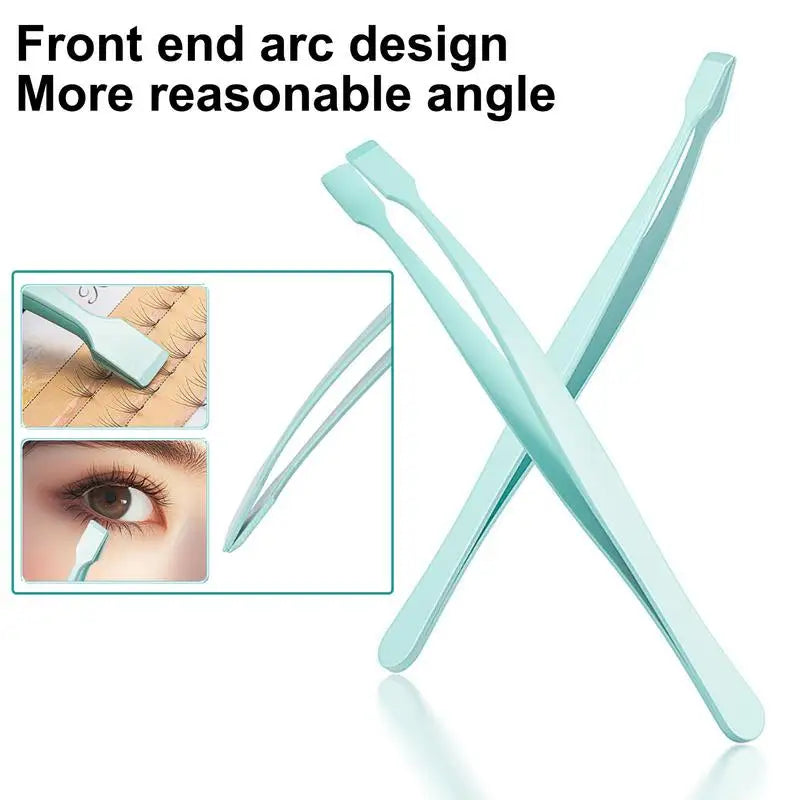 Precision Lash Applicator Tweezers — Non-Slip, Ergonomic (3 Colors)