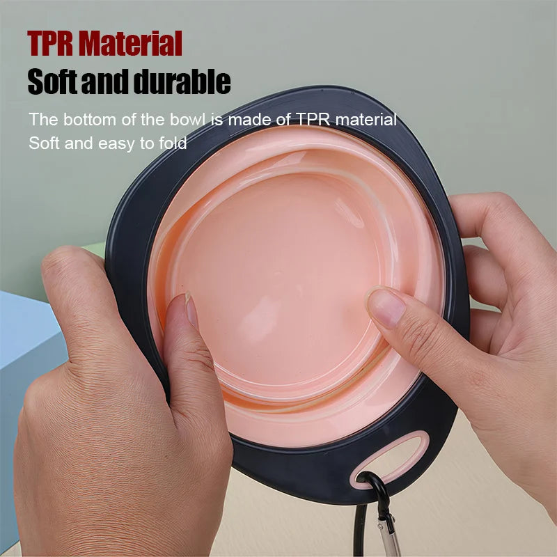 Collapsible Pet Travel Bowl — Portable Foldable Food & Water Bowl