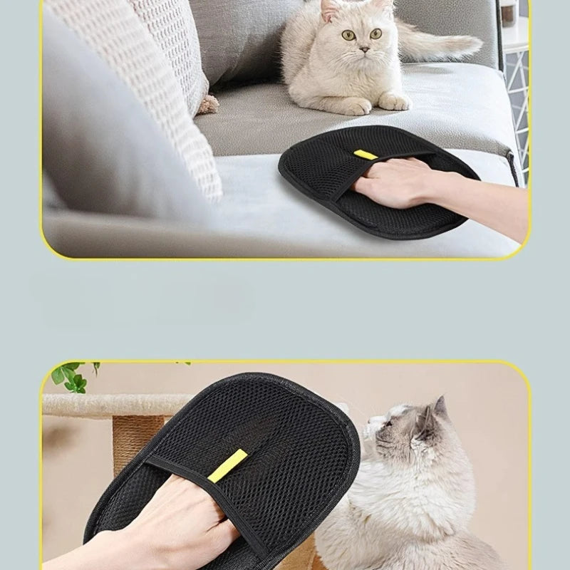 Pet Hair Remover Glove — Reusable Lint & Fur Mitt for Cats & Dogs