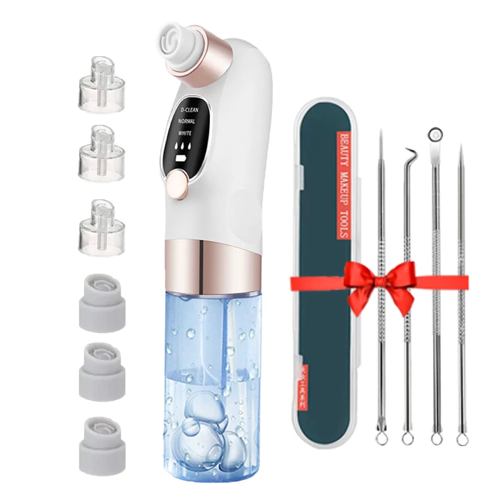 Electric Blackhead Remover Pore Vacuum – USB Rechargeable Water Cycle Facial Cleaner