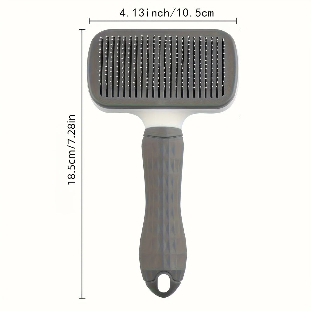 Self-Cleaning Pet Slicker Brush for Cats & Dogs