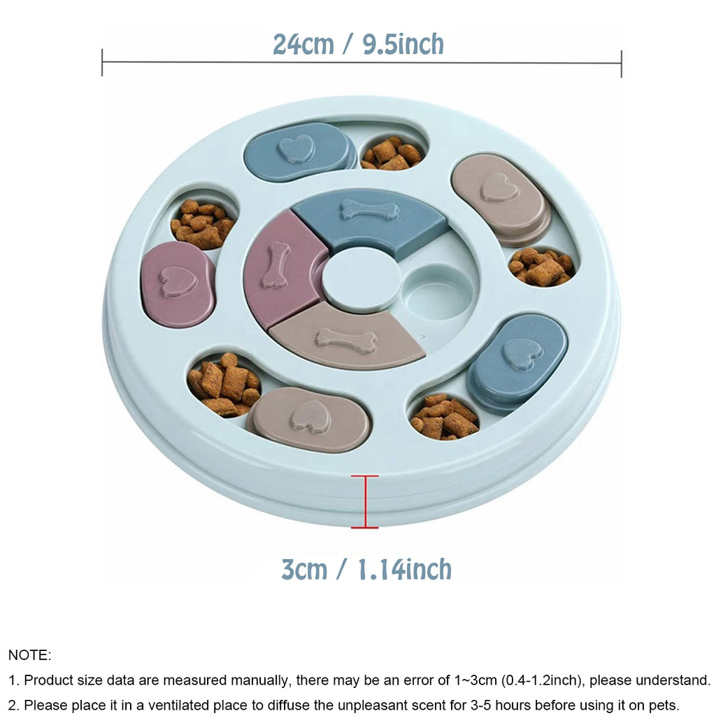 Dog Slow Feeder Puzzle Bowl — Interactive Anti-Gulp Feeding Toy