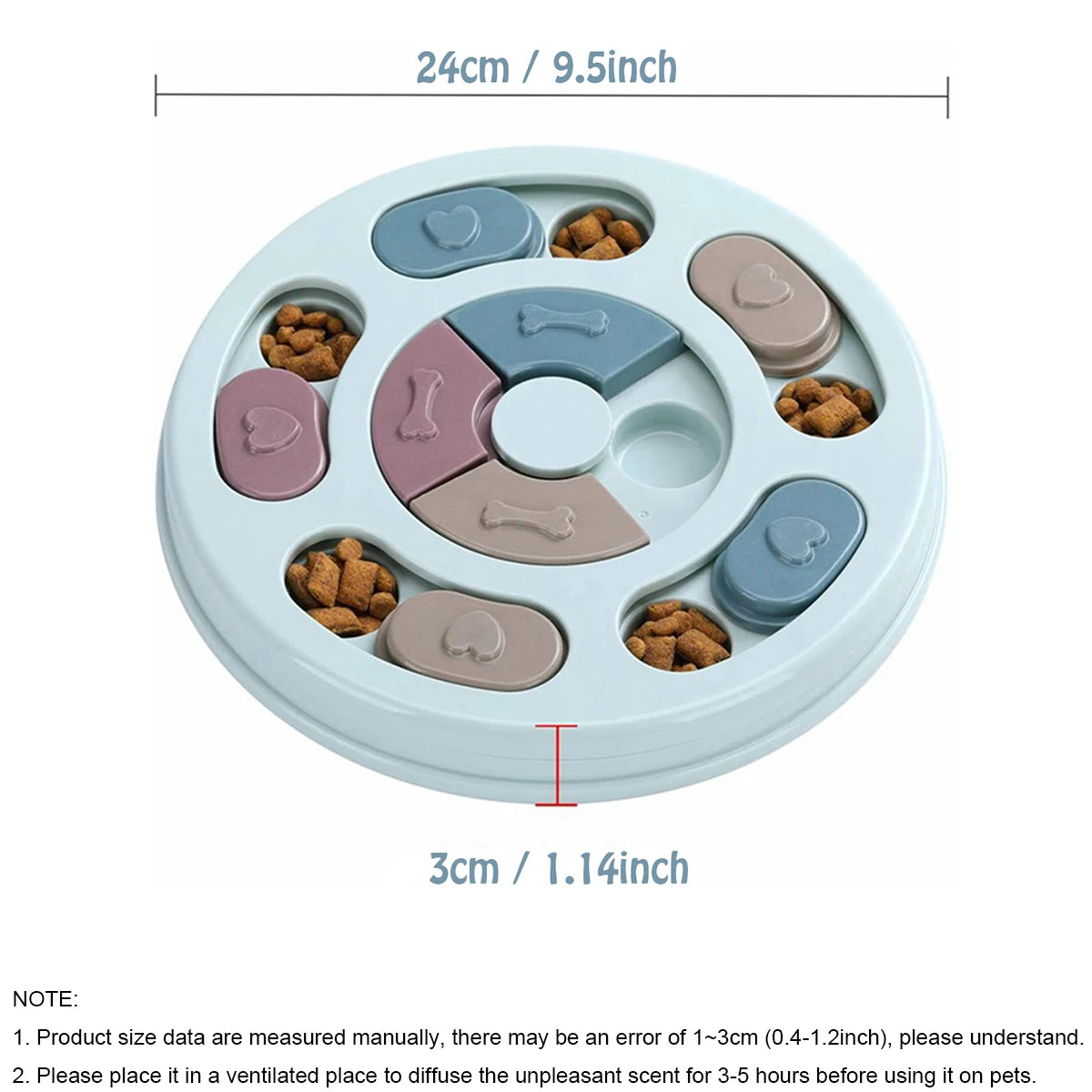 Dog Slow Feeder Puzzle Bowl — Interactive Anti-Gulp Feeding Toy
