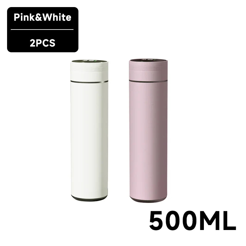Smart Temperature Display Water Bottle – Stainless Steel Thermos