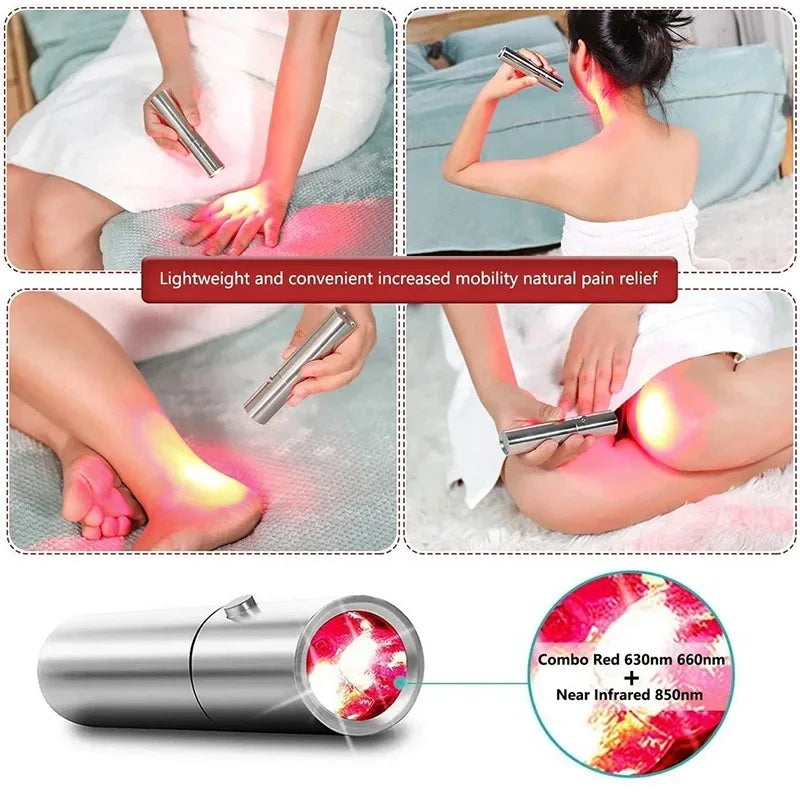 Red Light Therapy Wand – 5-Wavelength LED Device for Pain Relief & Skin Health