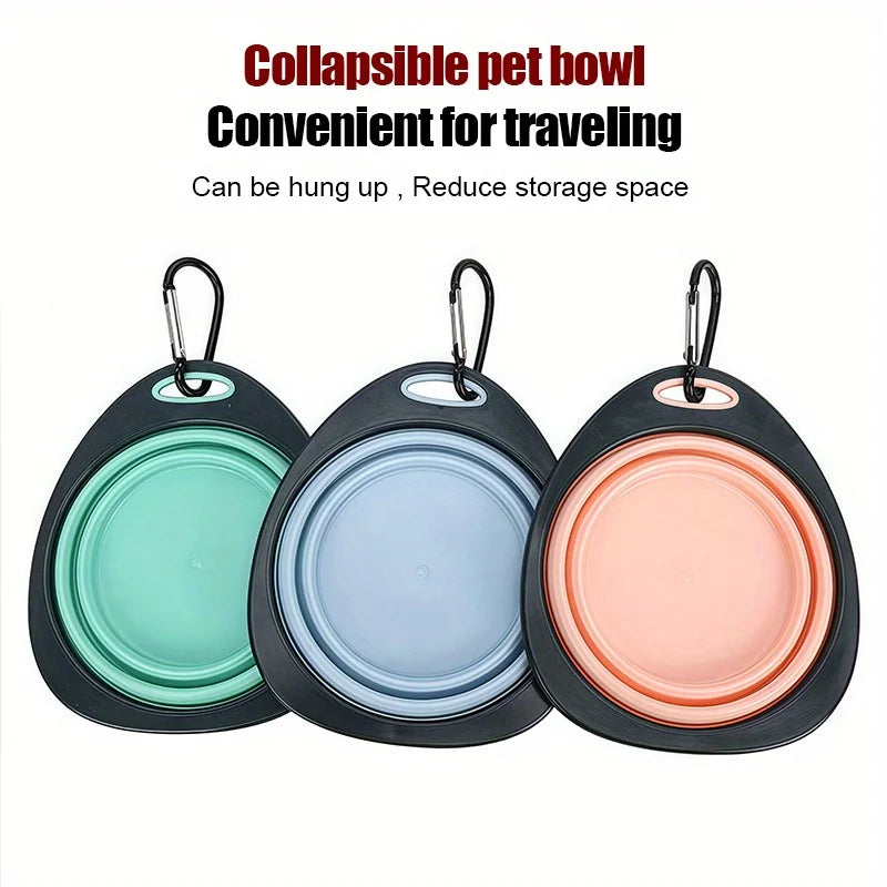 Collapsible Pet Travel Bowl — Portable Foldable Food & Water Bowl